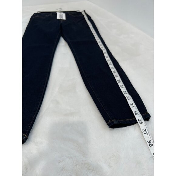 New L'AGENCE Size 27 Margot High-Rise Skinny Jeans Midnight Blue 2294DNM - Picture 6 of 14